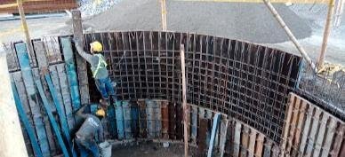 Construcción de tanque de almacenamiento de agua potable